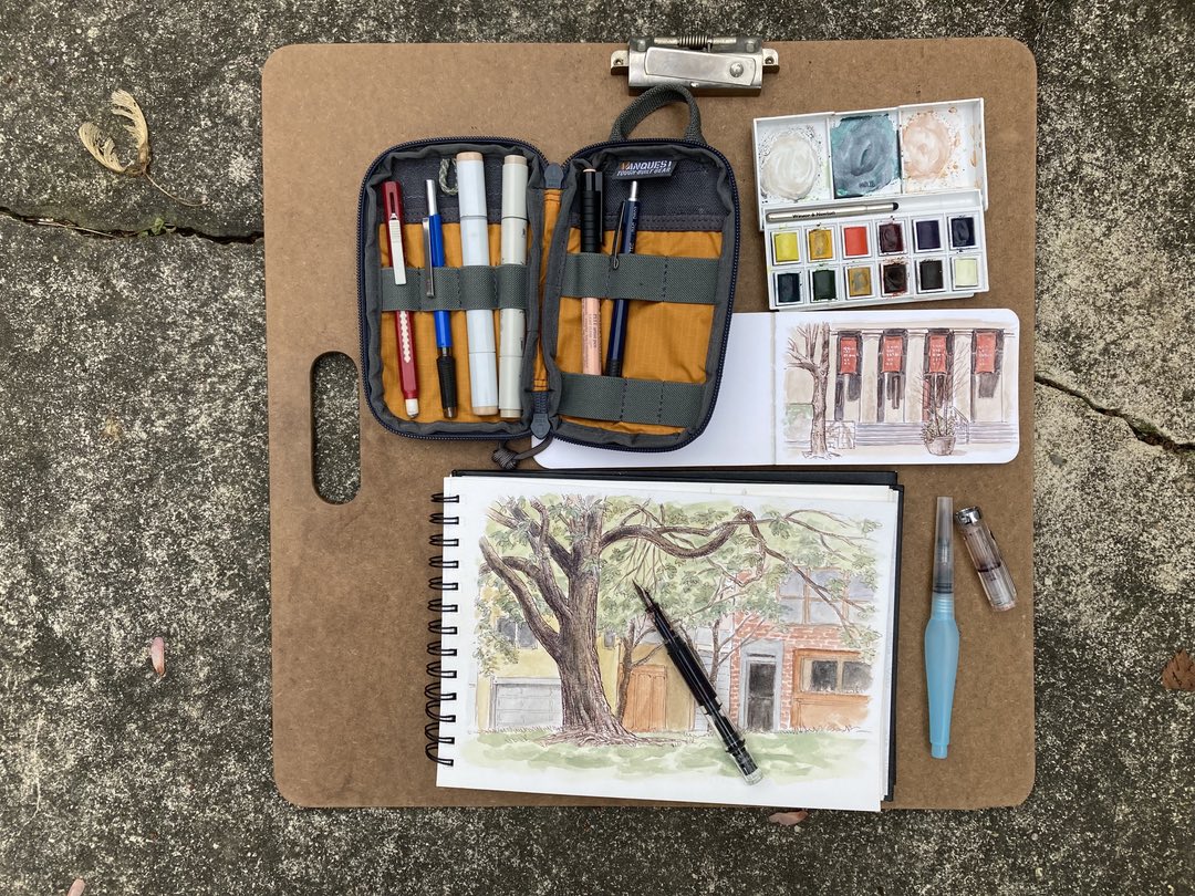 Past workshop: Plein Air Painting with Water Mixable Oil – June 3-4;  9:30-12:30 – Gouache Painting Class