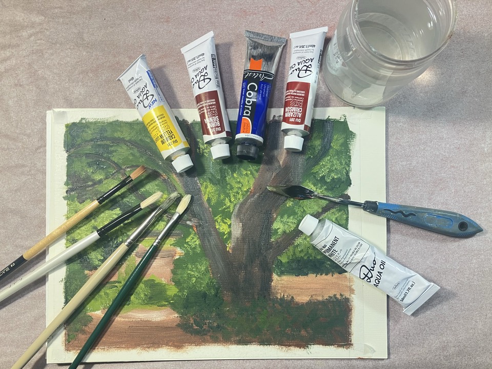 Past Workshop: Introduction to Water Mixable Oil – one day workshop – materials supplied, Wallingford Community Arts Center, 8/20/25