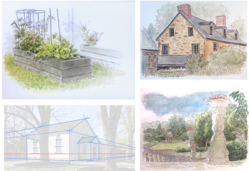 Past Class: Sketching in Ink & Watercolor – Delaware Art Museum, 1/20/2026-3/24/2026